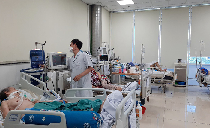 Bệnh nhân COVID-19 điều trị tại Bệnh viện Bệnh Nhiệt đới Trung ương.