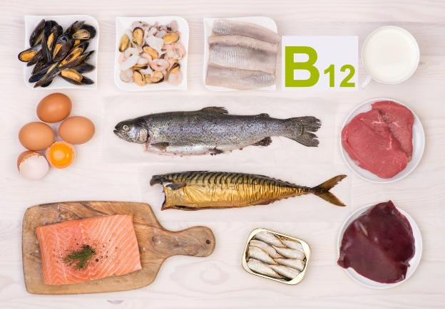 Vitamin B12 có nhiều trong thực phẩm.